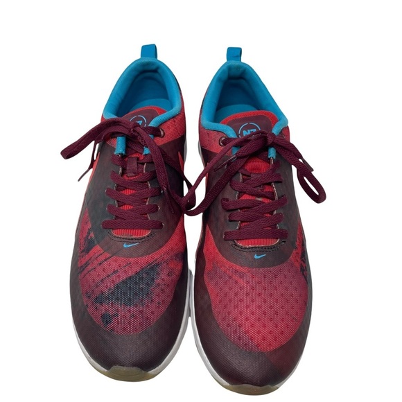 Nike Air Max Thea Print N7 Burgundy Sneakers Size 10 - Picture 6 of 9